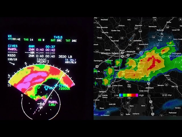 "weather radar shows bad weather"